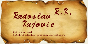 Radoslav Kujović vizit kartica